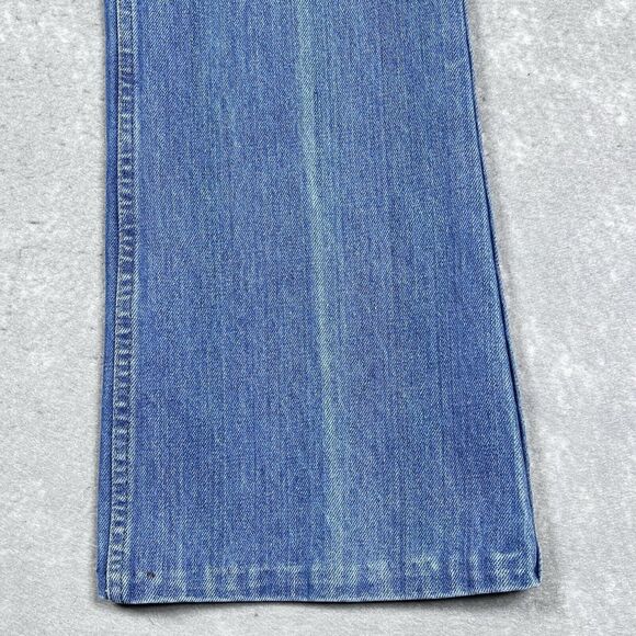 Vintage 1970s Levis 517 Jeans Mens Size 36 Blue Denim Jeans Orange Tab Pockets - Picture 4 of 16